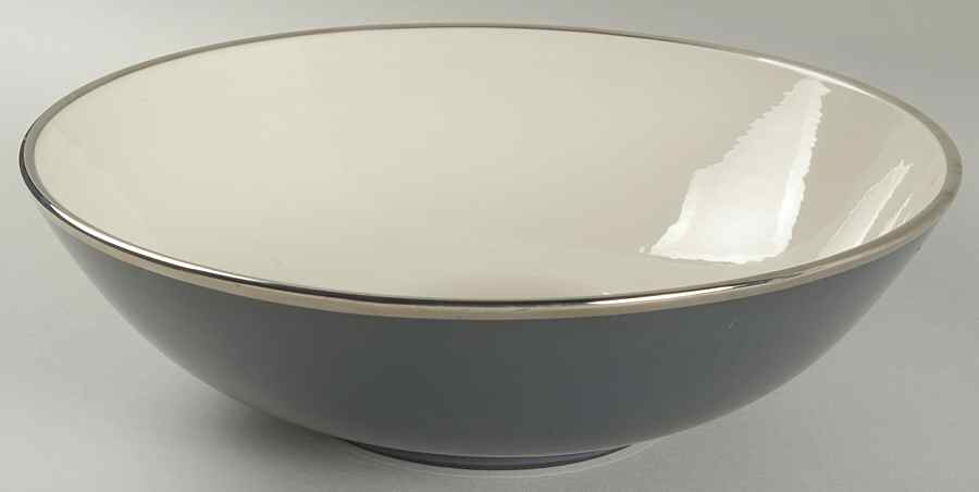 Teak (Platinum Trim) 10" Large Salad Serving Bowl by Franciscan-1