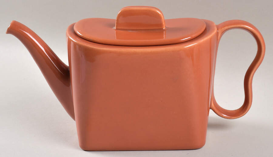 Tiempo Apricot (Copper) Teapot & Lid by Franciscan-1