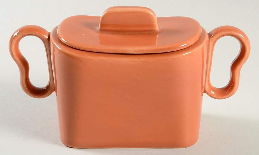 Tiempo Apricot (Copper) Sugar Bowl & Lid by Franciscan-1