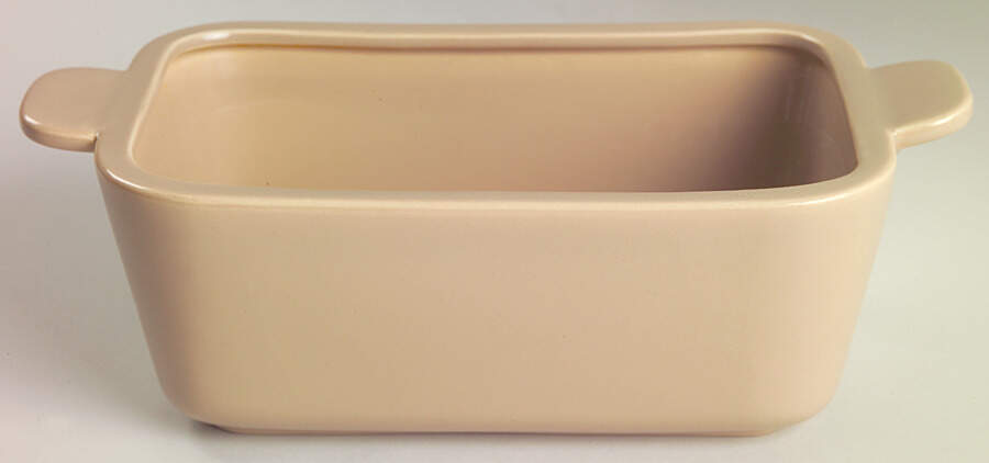 Tiempo Coral Tan (Pebble) Rectangular Vegetable Bowl No Lid by Franciscan-1