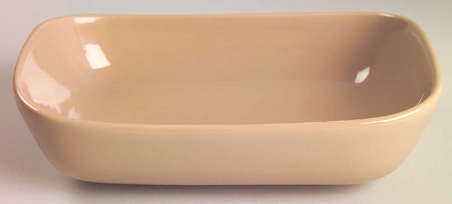 Tiempo Coral Tan (Pebble) 9" Oval Vegetable Bowl by Franciscan-1