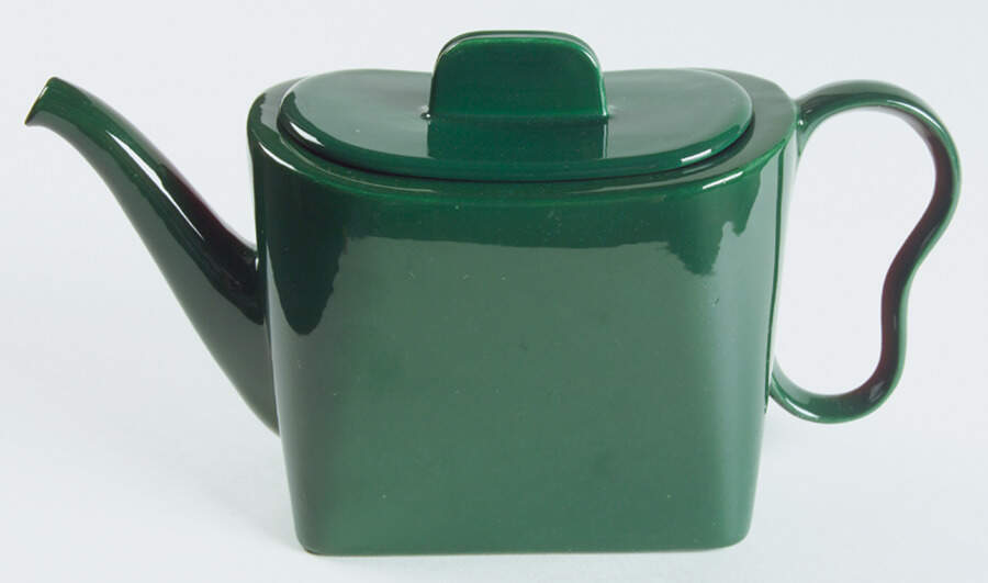 Tiempo Olive Green (Dark Green) Teapot & Lid by Franciscan-1