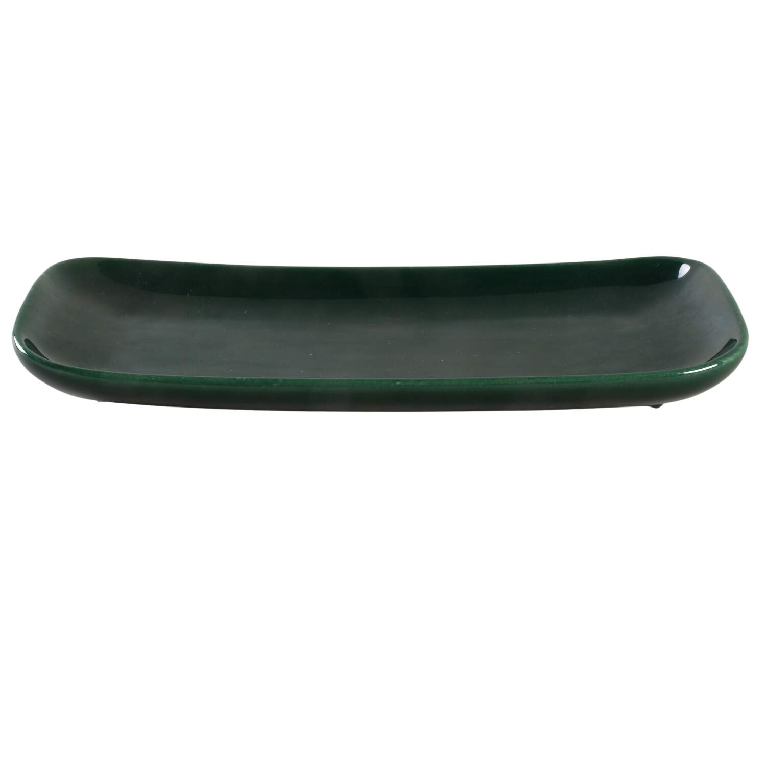 Tiempo Olive Green (Dark Green) Relish/Gravy Underplate by Franciscan-1