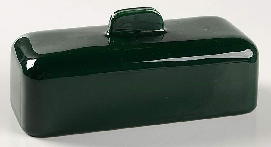 Tiempo Olive Green (Dark Green) Lid for 1/4 Lb Butter by Franciscan-1