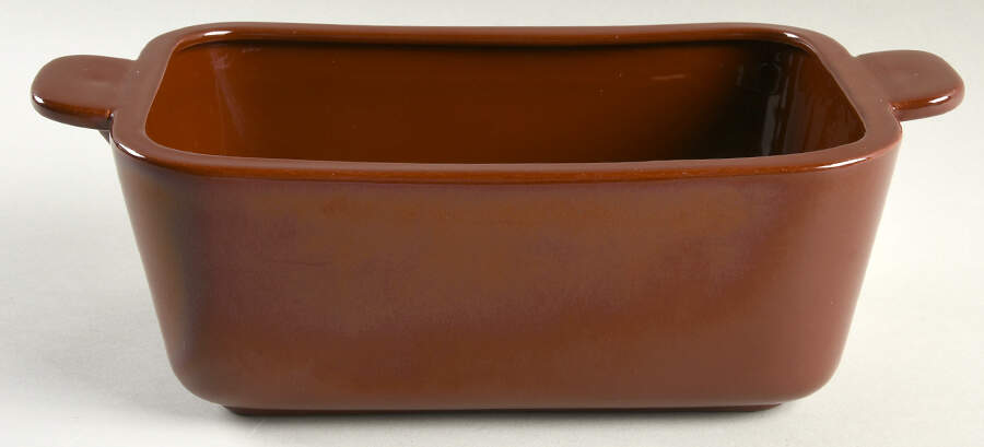 Tiempo Terra Cotta (Hot Chocolate) Rectangular Vegetable Bowl No Lid by Franciscan-1
