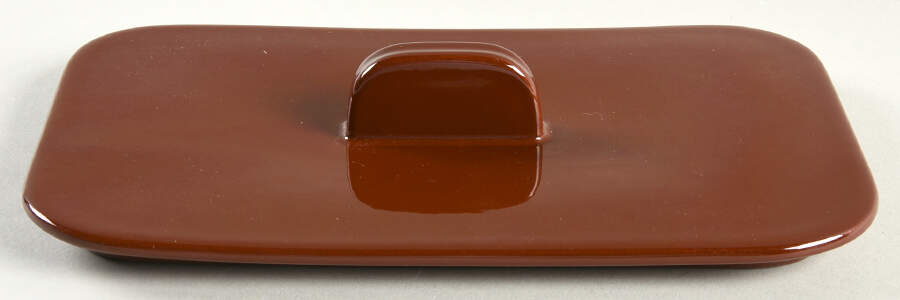 Tiempo Terra Cotta (Hot Chocolate) Lid for Rectangular Vegetable by Franciscan-1