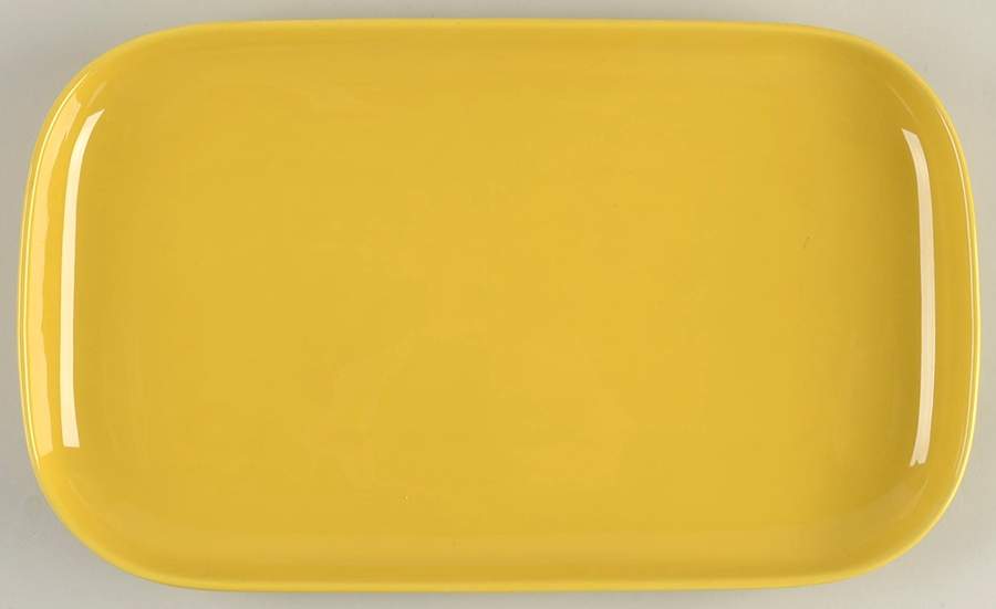Tiempo Yellow (Mustard) 13" Oval Serving Platter by Franciscan-1