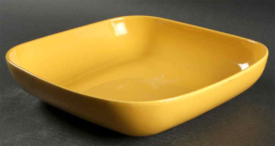 Tiempo Yellow (Mustard) 10" Large Salad Serving Bowl by Franciscan-1
