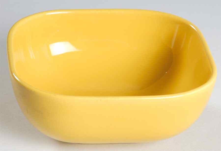 Tiempo Yellow (Mustard) Fruit/Dessert (Sauce) Bowl by Franciscan-1