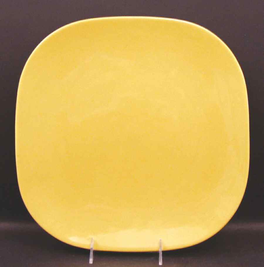 Tiempo Yellow (Mustard) 13" Chop Plate (Round Platter) by Franciscan-1
