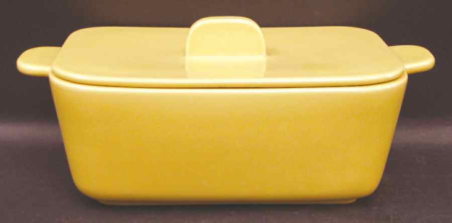 Tiempo Yellow (Mustard) 7" Rectangular Covered Casserole by Franciscan-1