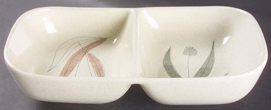 Trio 11" Oval Divided Vegetable Bowl by Franciscan-1