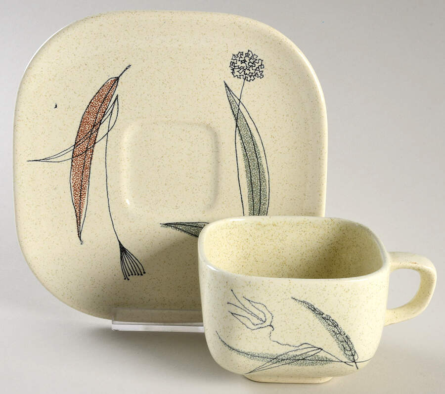 Trio Flat Cup & Saucer Set by Franciscan-1
