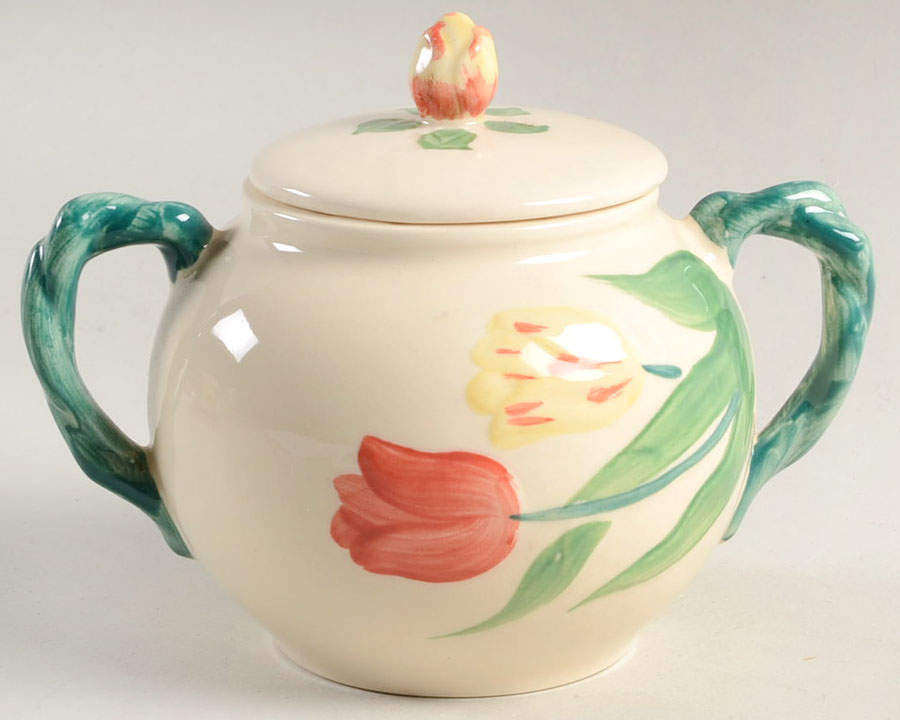 Tulip Sugar Bowl & Lid by Franciscan-1