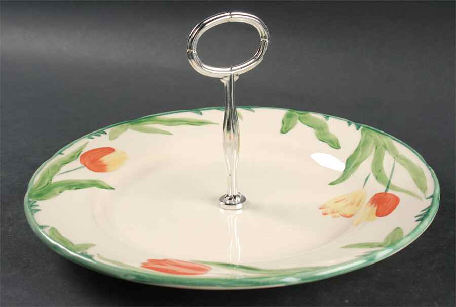 Tulip Round Serving Plate with Handle (DP) by Franciscan-1