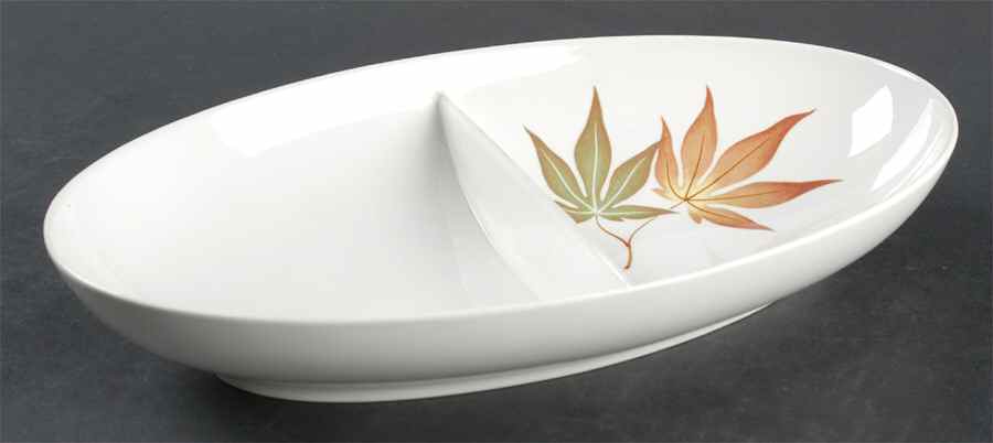 Twice Nice 11" Oval Divided Vegetable Bowl by Franciscan-1