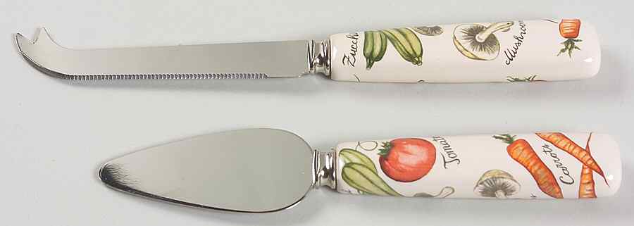 Vegetable Medley 2-Piece Cheese Set (Knife and Server) by Franciscan-1