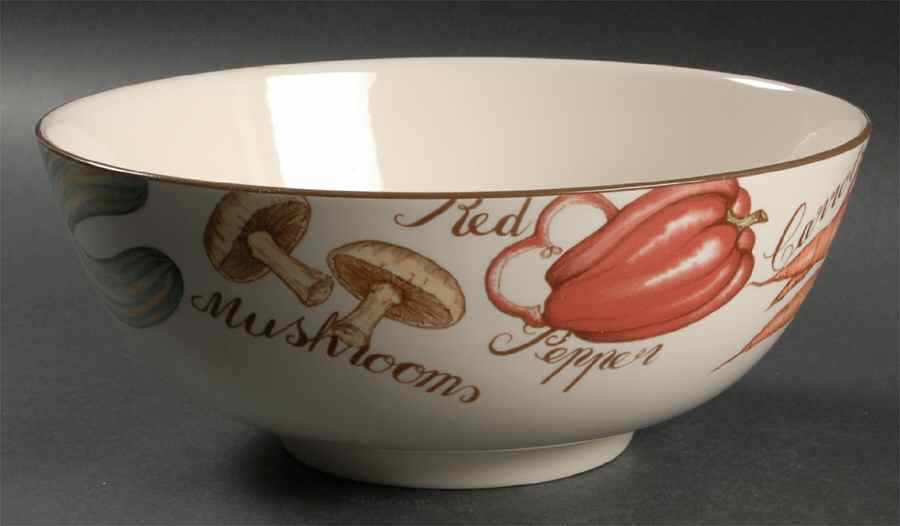 Vegetable Medley 10" Large Salad Serving Bowl by Franciscan-1