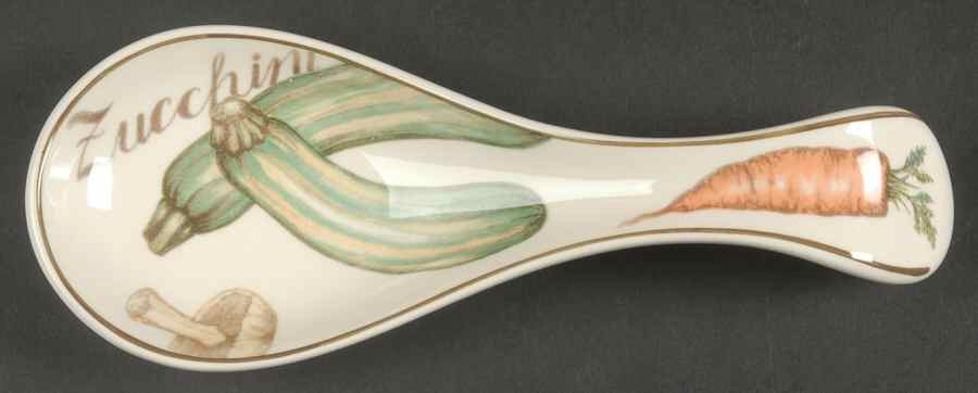 Vegetable Medley Spoon Rest/Holder (Holds 1 Spoon) by Franciscan-1