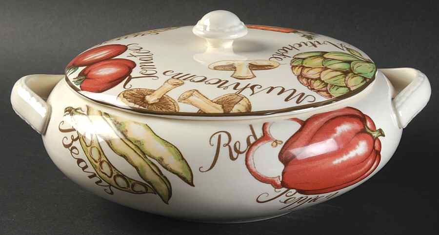 Vegetable Medley Round Covered Vegetable by Franciscan-1