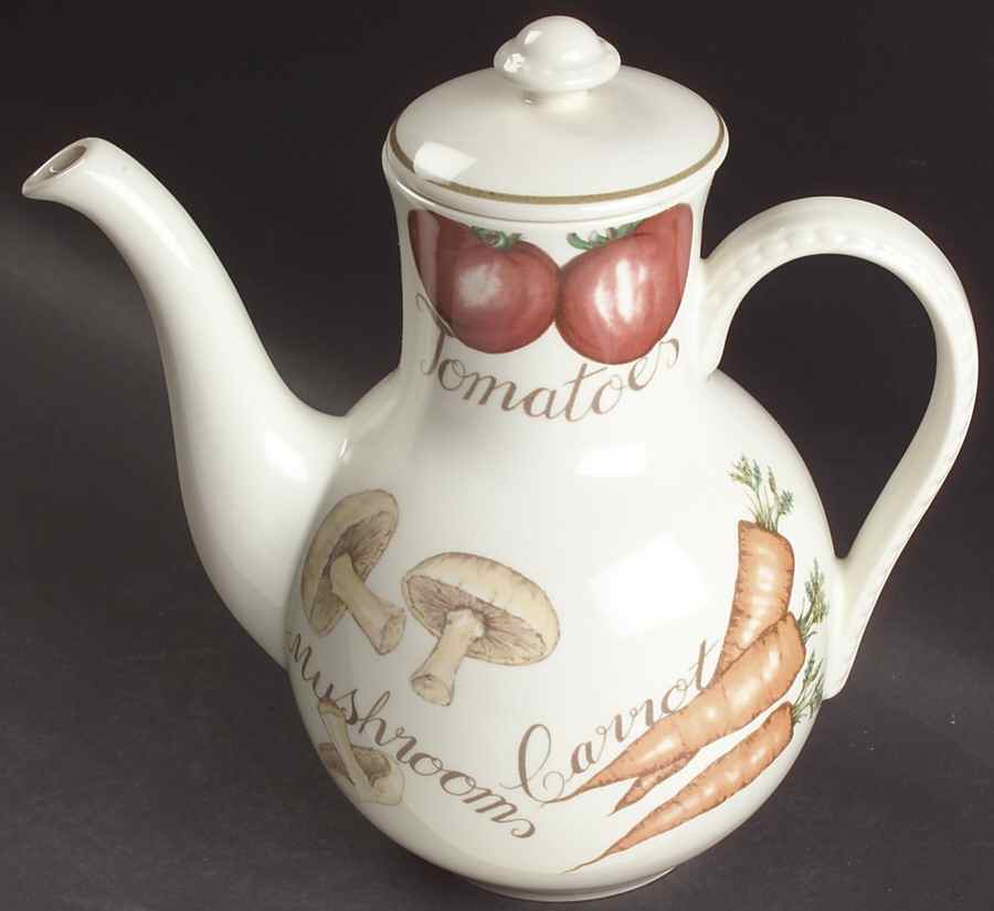 Vegetable Medley Coffee Pot & Lid by Franciscan-1