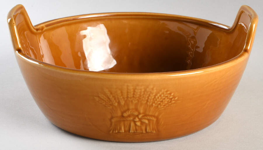 Wheat Golden Brown (Harvest) 9" Salad Serving Bowl by Franciscan-1