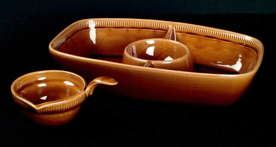 Wheat Golden Brown (Harvest) (2 Piece) Chip & Dip Set by Franciscan-1