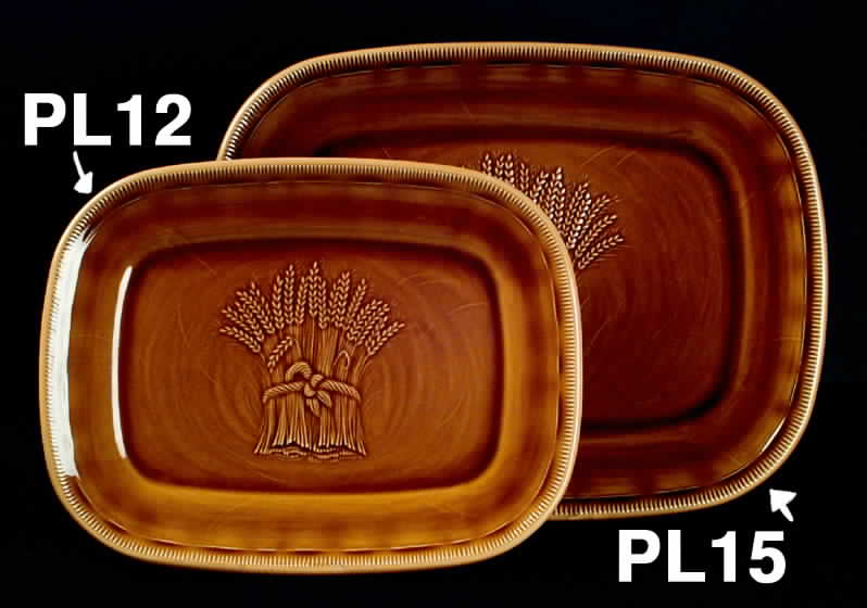 Wheat Golden Brown (Harvest) 12" Oval Serving Platter by Franciscan-1
