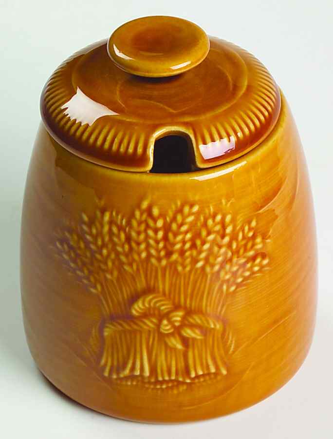 Wheat Golden Brown (Harvest) Jam/Jelly & Lid by Franciscan-1