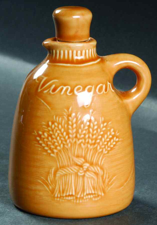 Wheat Golden Brown (Harvest) Vinegar Cruet and Stopper by Franciscan-1