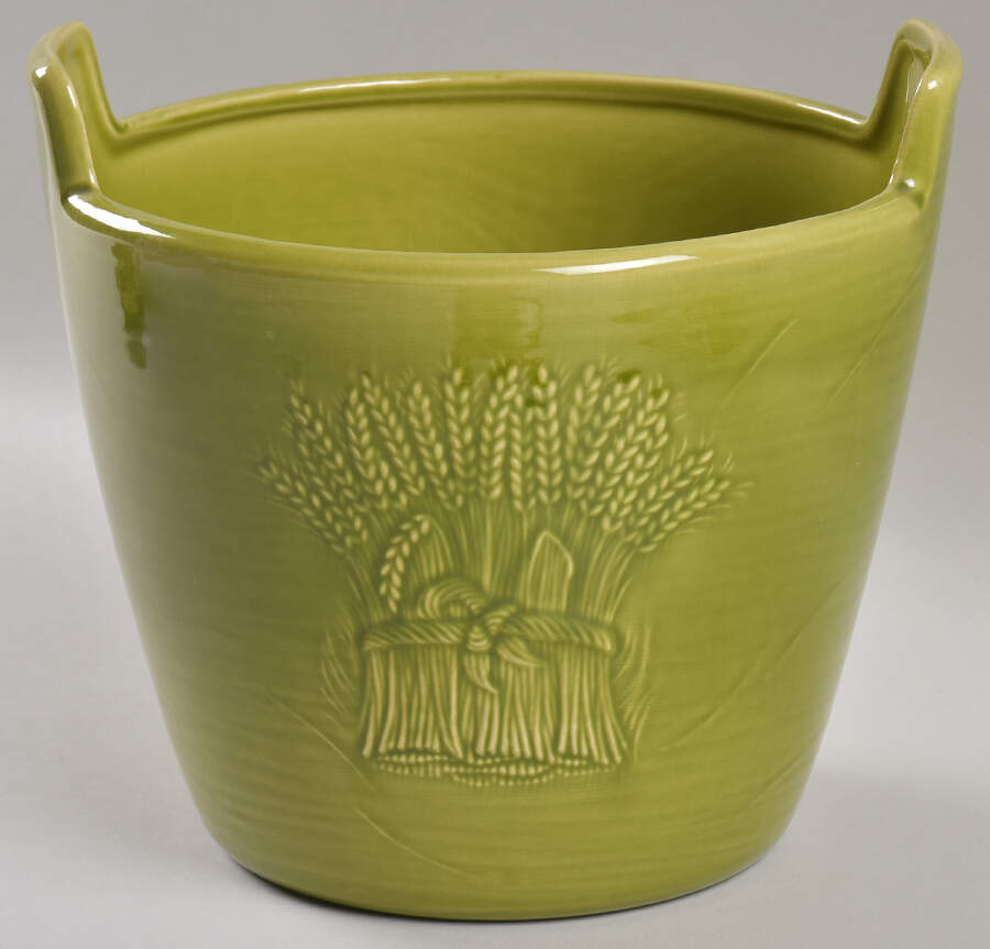 Wheat Green (Winter Green) Cookie Jar No Lid by Franciscan-1