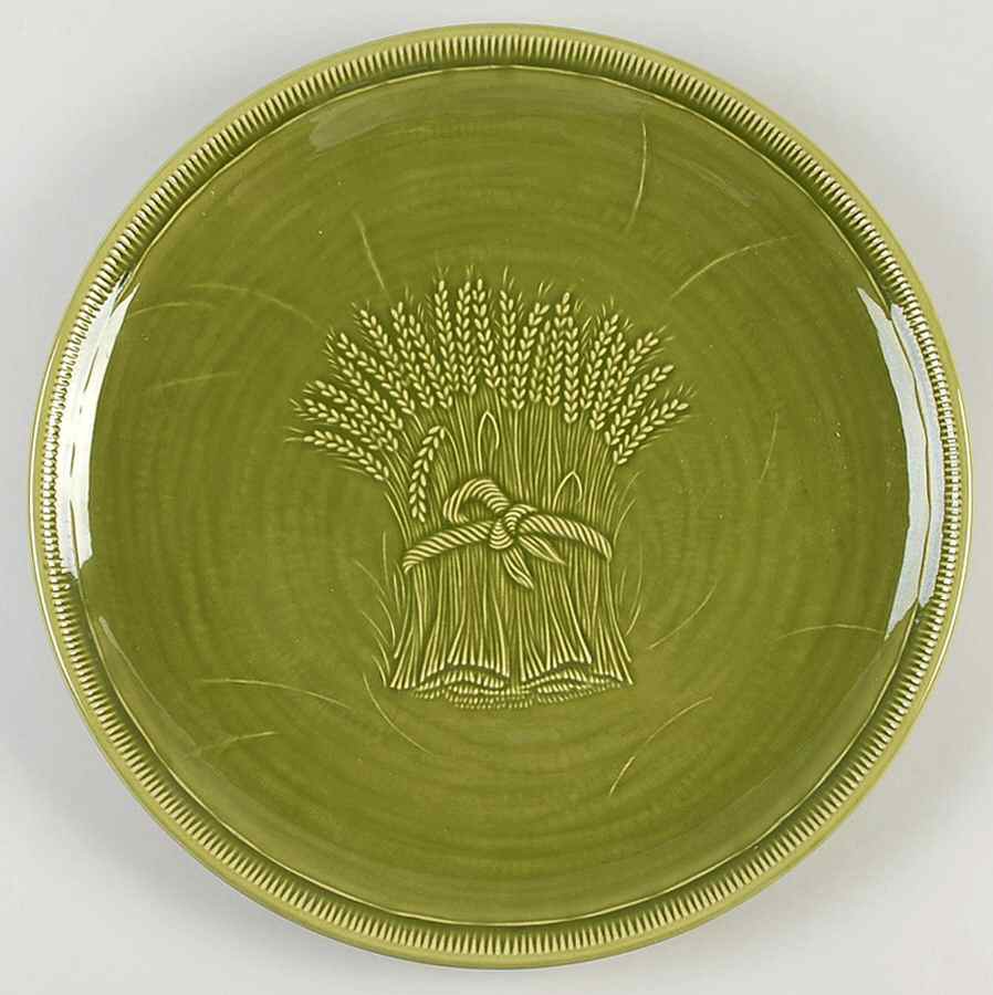 Wheat Green (Winter Green) 13" Chop Plate (Round Platter) by Franciscan-1
