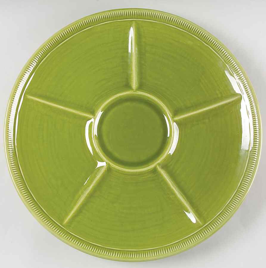 Wheat Green (Winter Green) 6-Part Relish by Franciscan-1