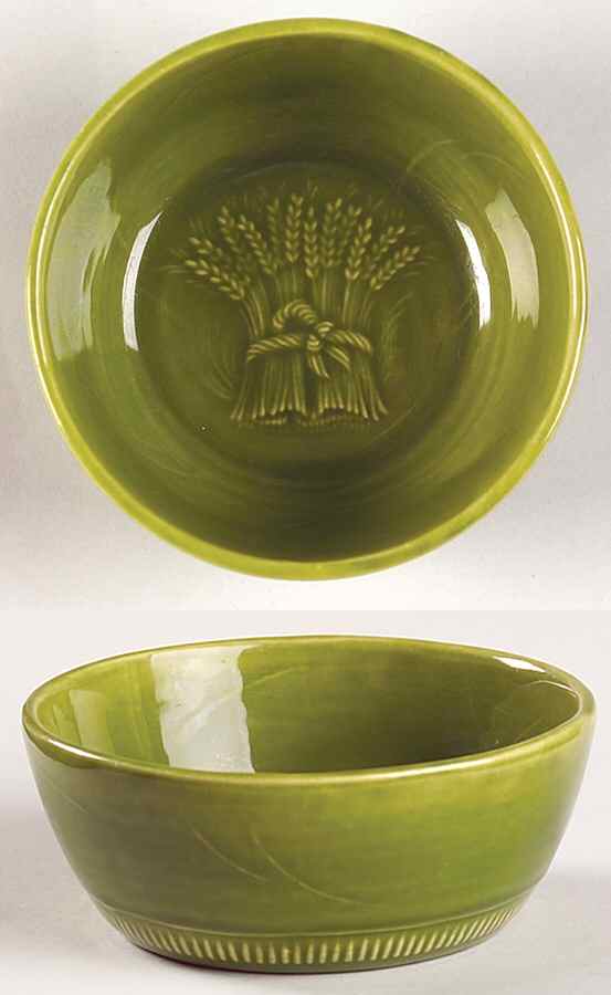 Wheat Green (Winter Green) Fruit/Dessert (Sauce) Bowl by Franciscan-1