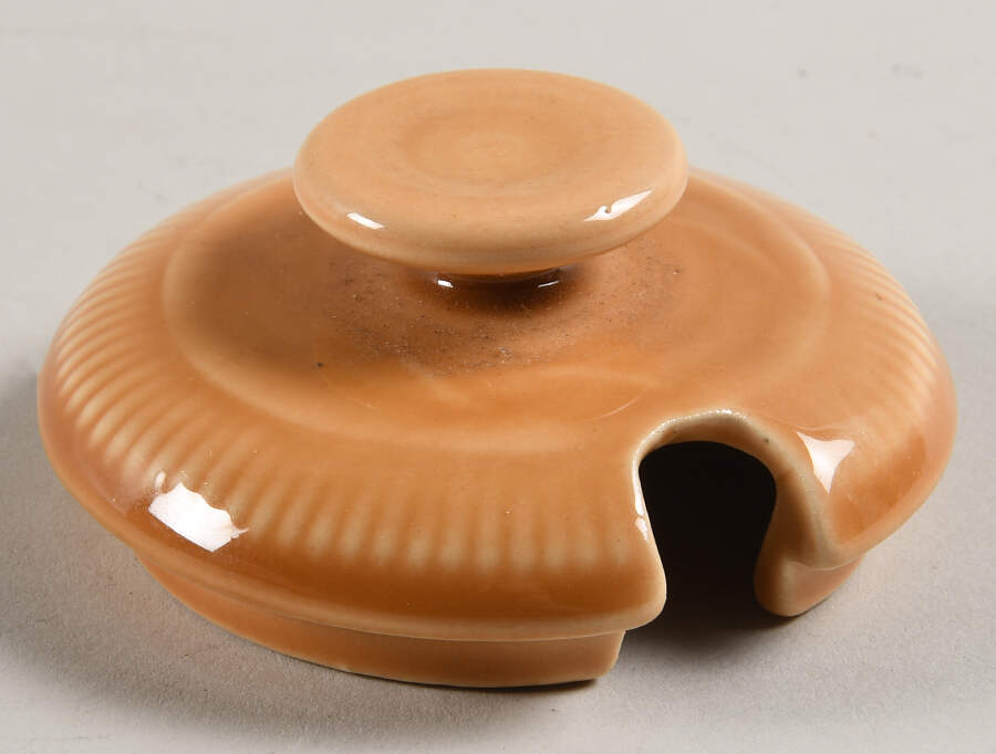 Wheat Light Gold (Summer Tan) Lid for Mustard Jar by Franciscan-1