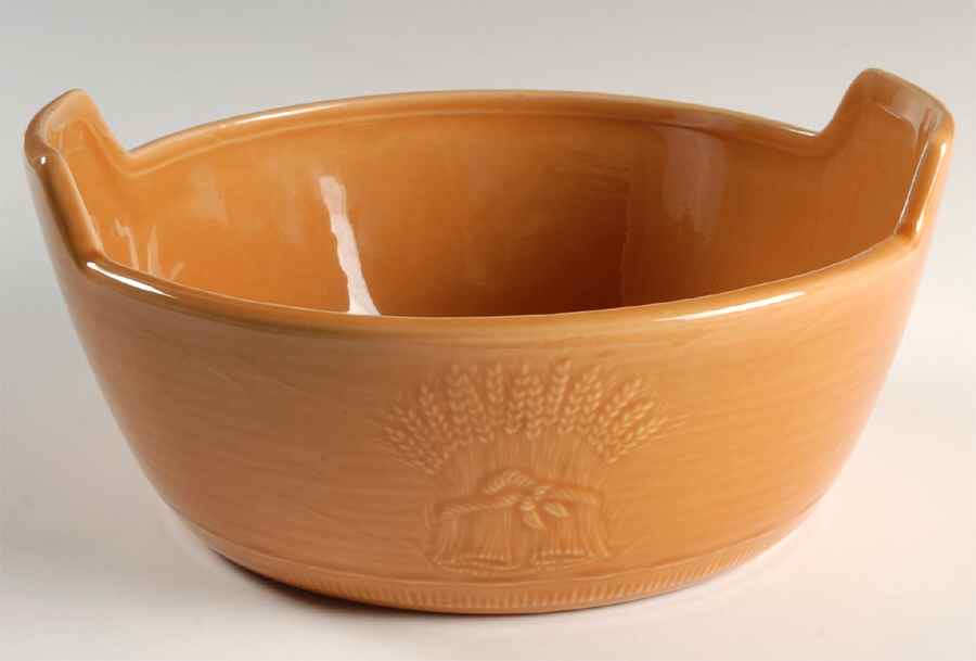 Wheat Light Gold (Summer Tan) 10" Large Salad Serving Bowl by Franciscan-1
