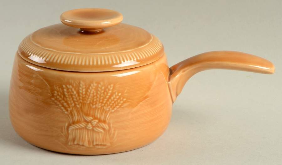 Wheat Light Gold (Summer Tan) Individual Casserole & Lid by Franciscan-1