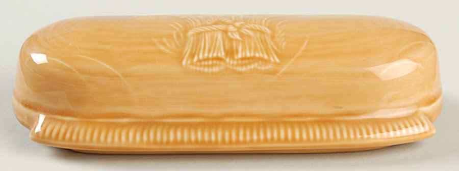Wheat Light Gold (Summer Tan) Lid for 1/4 Lb Butter by Franciscan-1