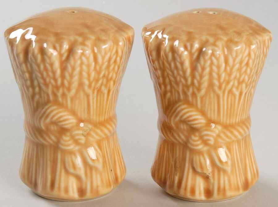 Wheat Light Gold (Summer Tan) Salt & Pepper Set by Franciscan-1