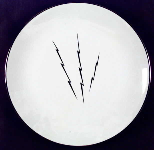 White Lightning Dinner Plate by Franciscan-1