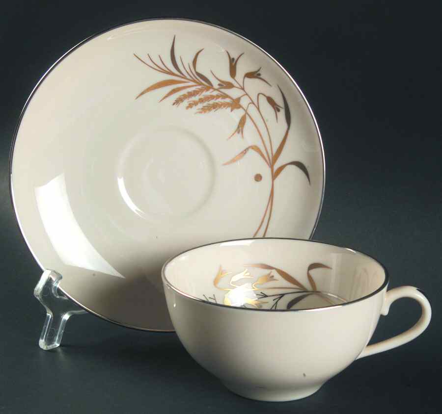 Winter Bouquet 2" Flat Cup & Saucer Set by Franciscan-1