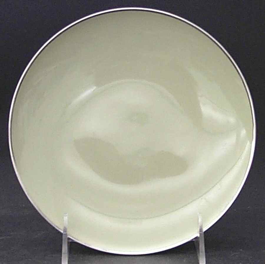 Willow Green (Platinum Trim) Dessert Plate/Cream Soup Saucer for Flat Bowl by Franciscan-1