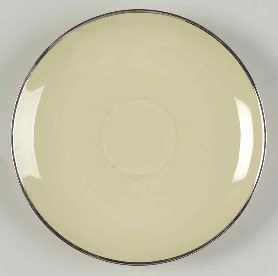 Willow Green (Platinum Trim) Saucer by Franciscan-1
