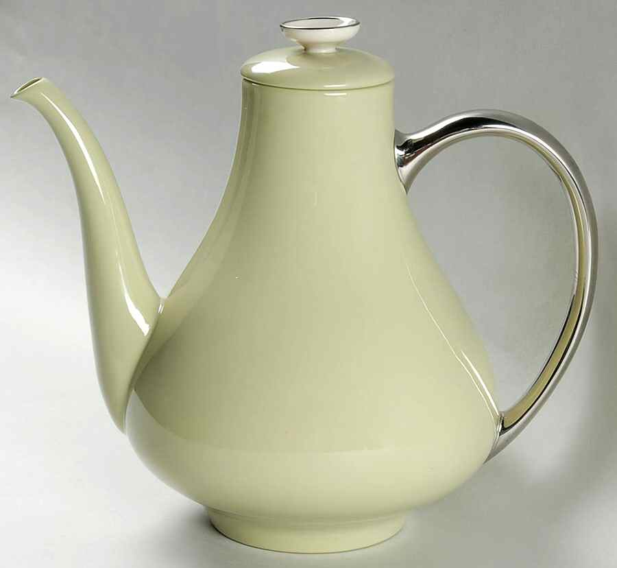 Willow Green (Platinum Trim) Coffee Pot & Lid by Franciscan-1