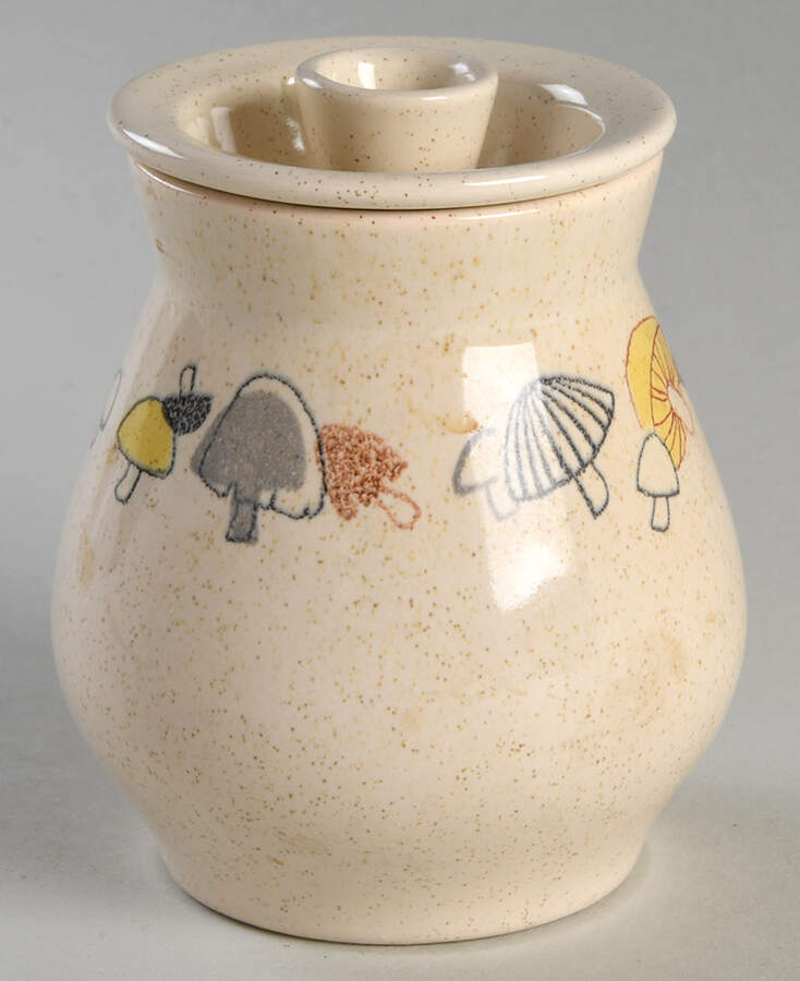 Woodlore Mustard Jar & Lid by Franciscan-1