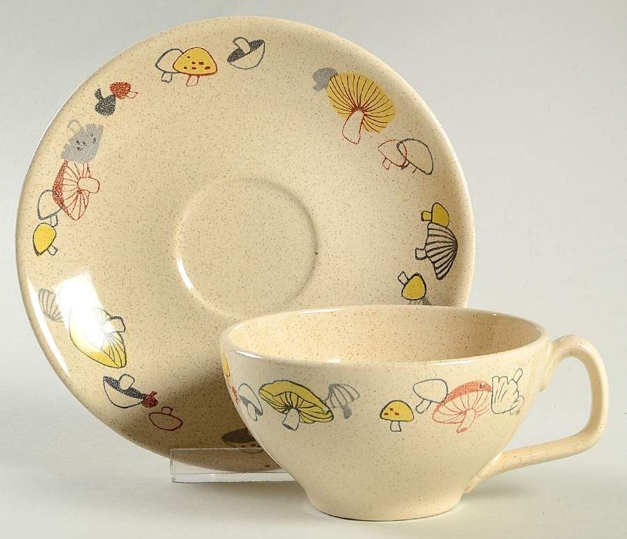 Woodlore Flat Cup & Saucer Set by Franciscan-1