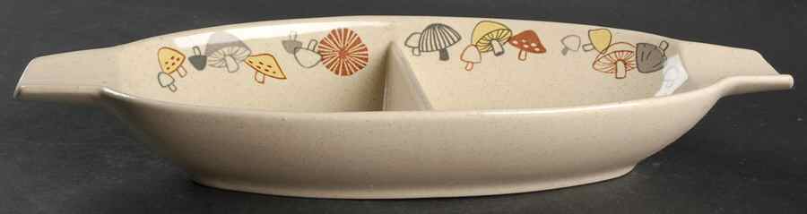 Woodlore 13" Oval Divided Vegetable Bowl by Franciscan-1