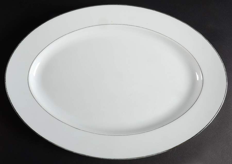 Essex 16" Oval Serving Platter by Four Crown-1
