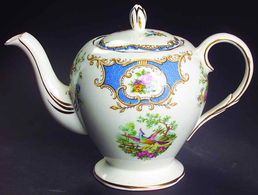 Broadway Medium Blue Mini Teapot & Lid by Foley-1