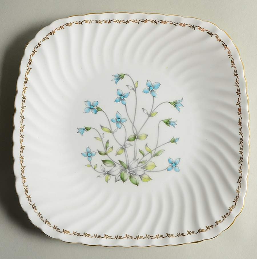 Periwinkle Square Luncheon Plate by Foley-1